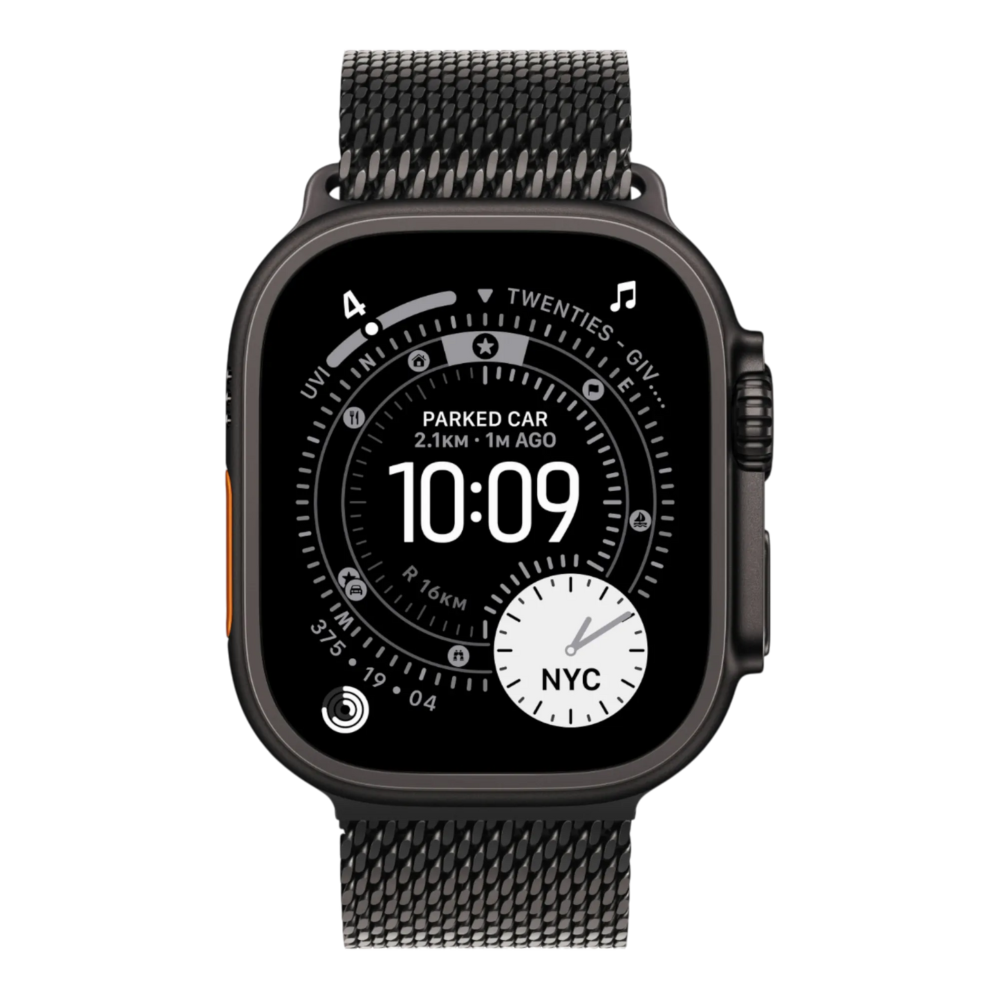 Apple Watch Ultra 3 GPS + Cellular, 49mm Black Titanium Case with Black Titanium Milanese Loop - Small 45676e-4.myshopify.com Apple Apple Watch Ultra 3 GPS + Cellular, 49mm Black Titanium Case with Black Titanium Milanese Loop - Small 45676e-4.myshopify.com Apple