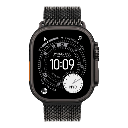 Apple Watch Ultra 3 GPS + Cellular, 49mm Black Titanium Case with Black Titanium Milanese Loop - Small 45676e-4.myshopify.com Apple Apple Watch Ultra 3 GPS + Cellular, 49mm Black Titanium Case with Black Titanium Milanese Loop - Small 45676e-4.myshopify.com Apple